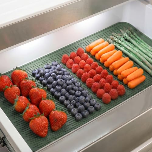 Silicone Dish Drying Mat for Multiple Usage (Green / 36"L x 18"W)