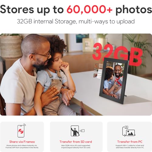 10.1 Inch Digital Picture Frame with 32GB Storage (10.1'')