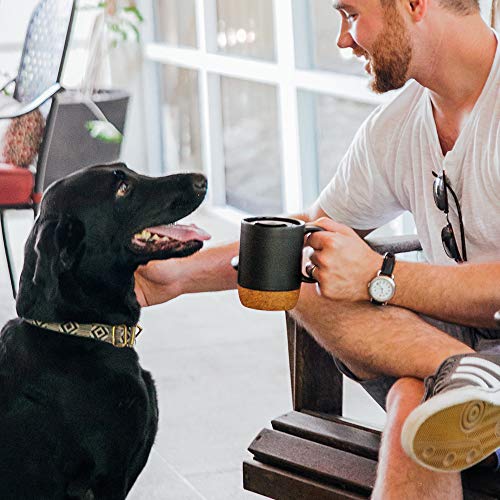 Coffee Mugs Set of 2 (Black / 15 fl oz (Set of 2))