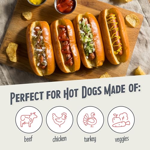 2 Slot Hot Dog and Bun Toaster with Mini Tongs (Metallic Red)