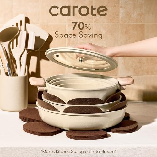 25pcs Ceramic Cookware Set (25pcs / Oatmeal)