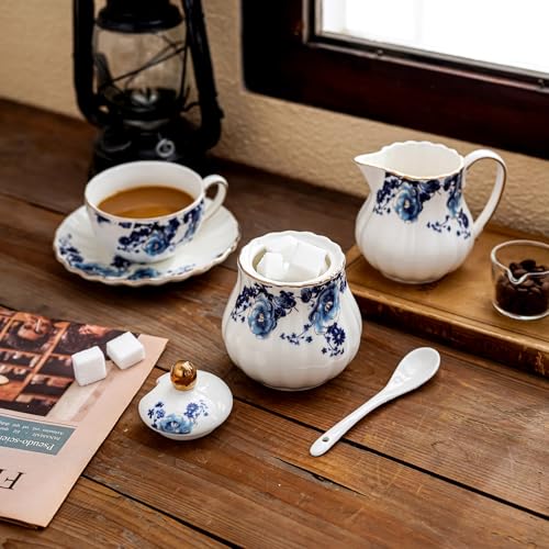 Ceramic Sugar and Creamer Set