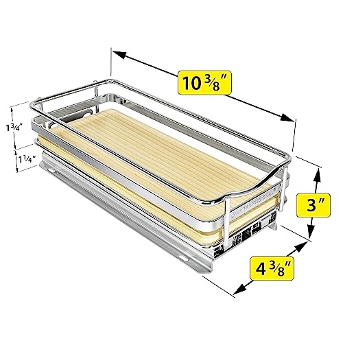 lite™ Pull Out Spice Organization for Cabinets (Wood / 4-1/4" - 1 Tier)