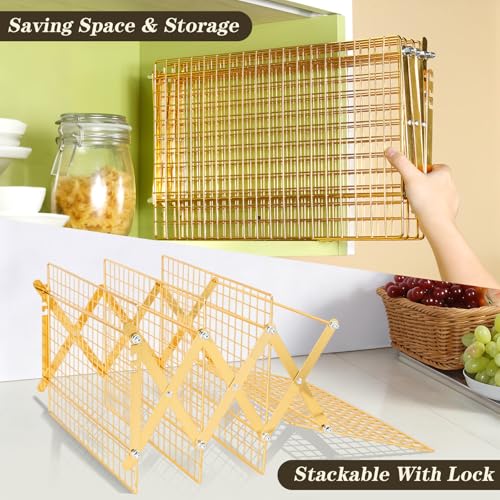 4 Tier Gold Collapsible Cooling Rack