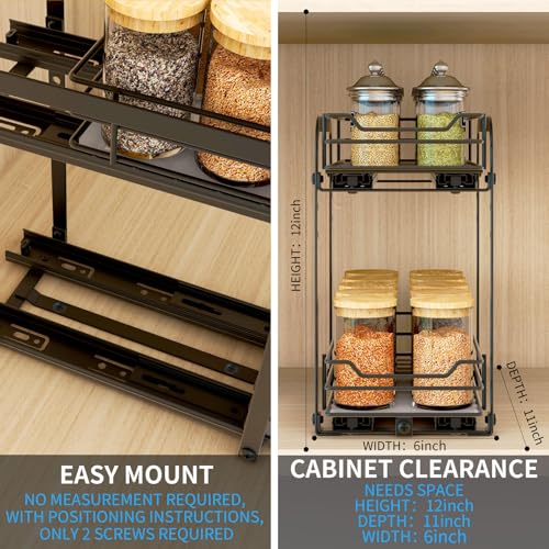 Spice Rack Organizer for Cabinet