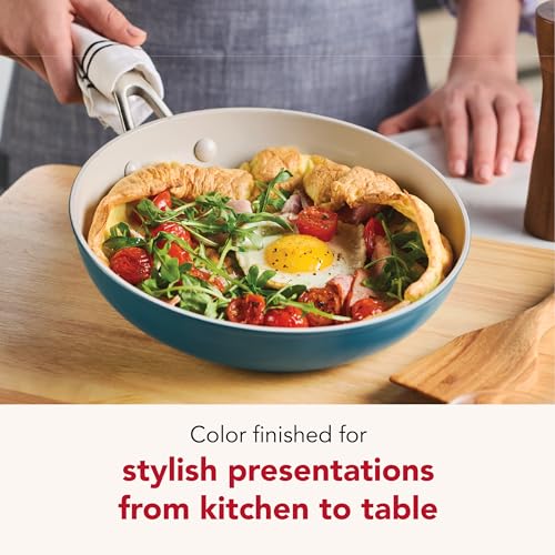 Hard Anodized Ceramic Induction Nonstick Cookware Frying Pan (Agave / 10-Inch)