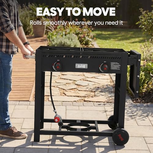 Outdoor Propane Deep Fryer with Movable Cart (36 qt)