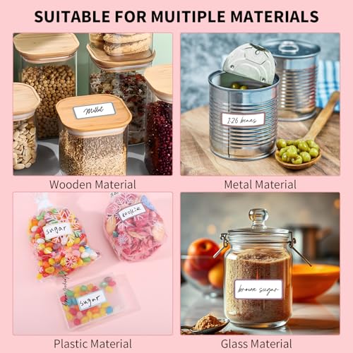 1000 Removable Freezer Labels (1 x 2 Inch)