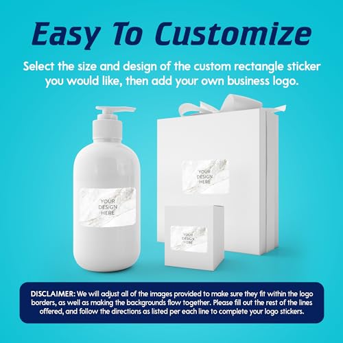 Custom Vinyl Stickers Your Image (Gold Marble / 5x3)