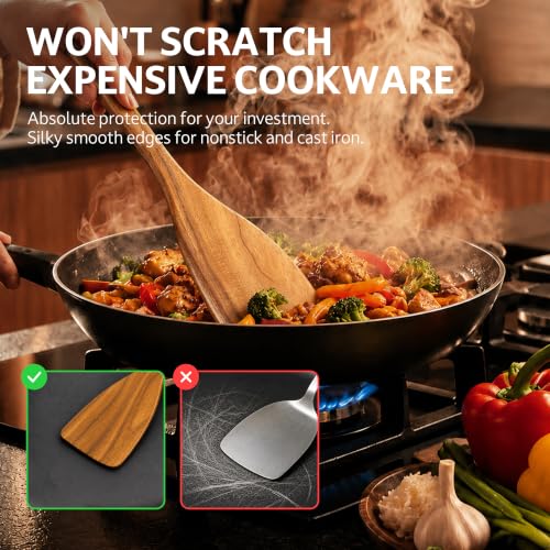 8 Piece Teak Wood Cooking Utensil Set (8 PCS Set)