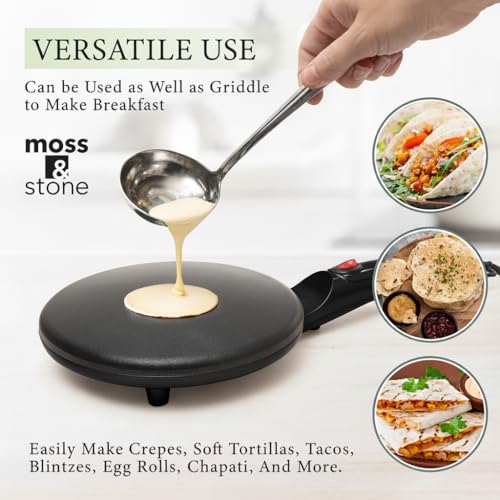 Black Electric Crepe Maker (8 Inch Corded / Black)