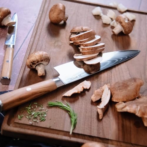 Magnetic Kitchen Knife Block Set (Olive / 6-Piece)