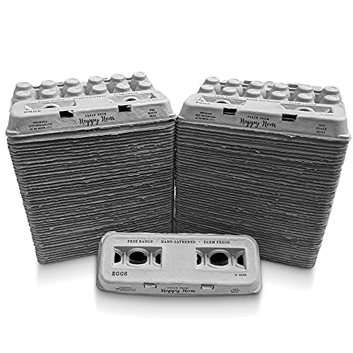 Egg Cartons Adorable Printed Design for Farm Fresh Eggs (Blank Stamping / 90)