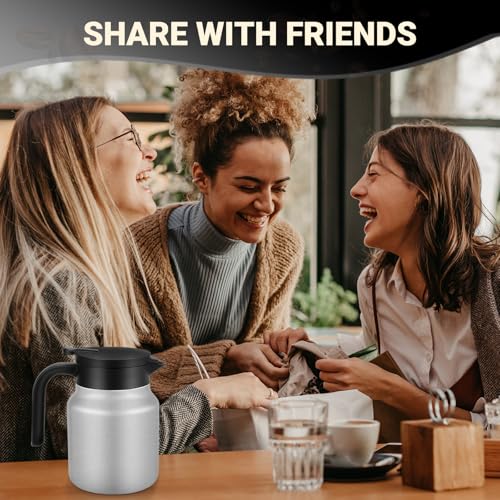 Insulated Coffee Carafe (Silver / 34 Ounces)
