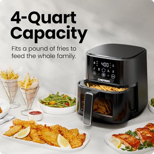Air Fryer 4 QT Compact Airfryer for Quick & Easy Meals (4 quart - Window)
