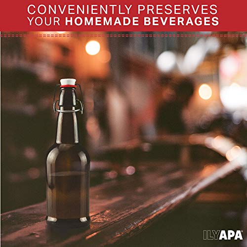 16 oz Amber Glass Beer Bottles (Amber / 6 pack)