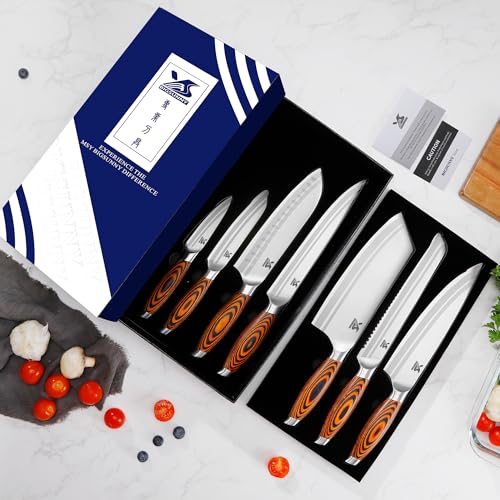 7 PCS Kitchen Knife Set (7 Count)