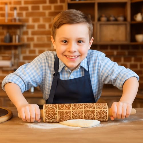 Christmas Rolling Pin (Window Grilles)