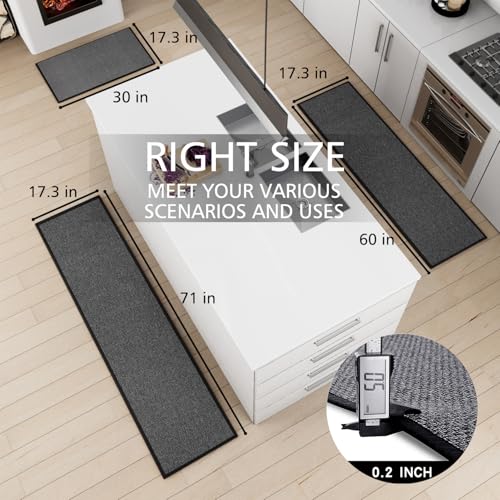 Kitchen Mat Set of 2 PCS (11.25 Sq Ft)