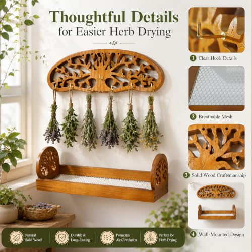 Herb Drying Rack Hanging (Herb Drying Rack-mesh Tray)