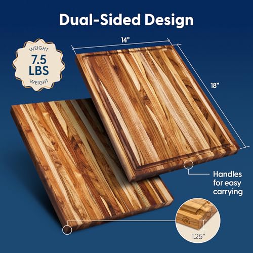 Laurel Teak Wood Cutting Board (Laurel | Teak | Edge Grain)