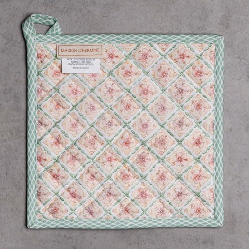 Pot Holders 100% Cotton Potholders (076 - Easter Dew / 8" x 8" (Pot Holder Pack of 1))