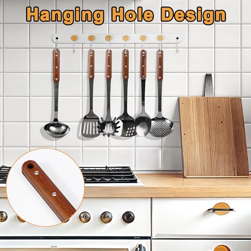 Stainless Steel Mirror Polished Kitchen Utensils Set (Black / Cooking utensils-D)