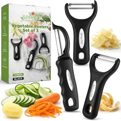 3pcs Vegetable Peelers for Kitchen (3 Count)