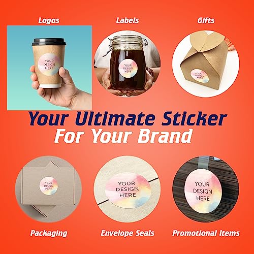Custom Vinyl Stickers Your Image (100 Count)