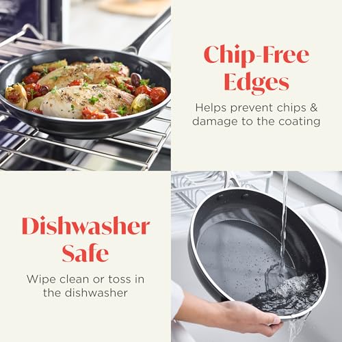 Orfeo 11” Nonstick Frying Pan (11" Frying Pan Skillet / Black)