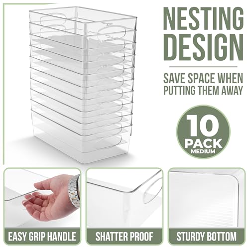 Fridge Organizers and Storage (Medium / 10 Pack)