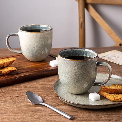 12oz Coffee Mugs (Set of 6 / Reactive Glaze)