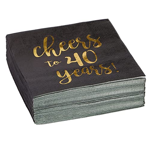 40th Birthday Napkins (50 Pack)
