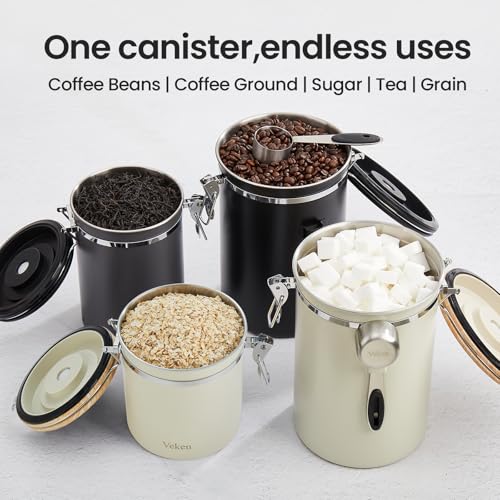 Coffee Canister (Cream / 16 oz)