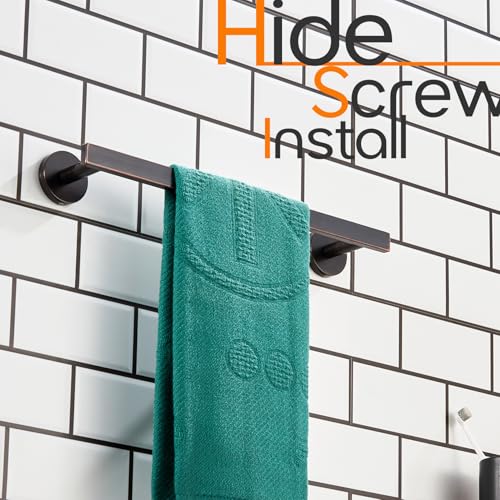 12 Inch Bathroom Towel Bar Bath Towel Rack Kitchen Towel Holder Towel Ring Wall Mounted SUS304 Stainless Steel Oil Rubbed Bronze AN4001ORB (Oil Rubbed Bronze / 12-Inch)
