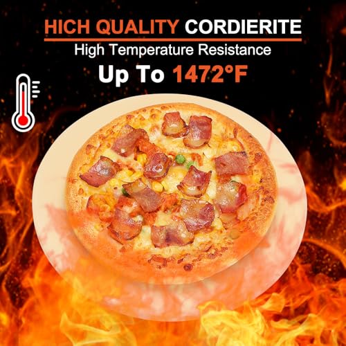Small 12 inch Round Pizza Stone (Round 12x0.6 inch)