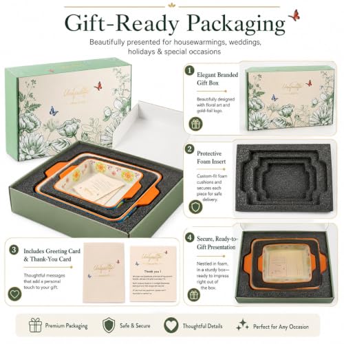 Ceramic Baking Dish Set (Ocean Blue)