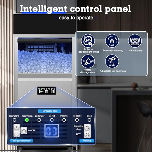 Commercial Ice Maker 150LBS (150LBS/24H / Dual water inlet)