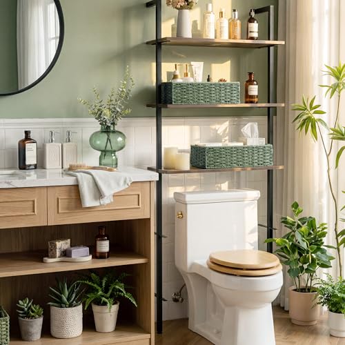 Wicker Toilet Paper Basket for Sage Green Bathroom Decor (Sage Green / 15 ¾"L x 6 ½"W x 4 ¼"H)