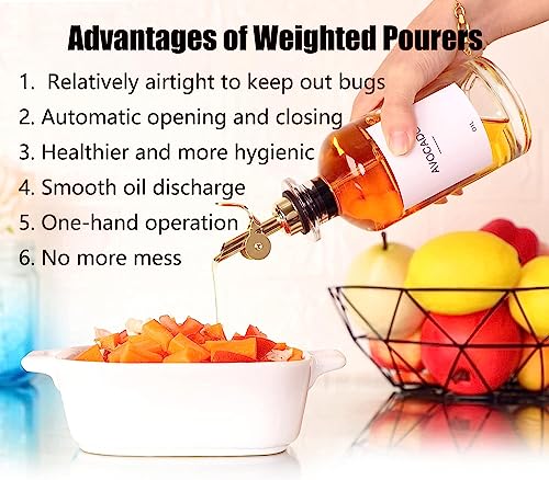 Pafuen 12 Pack Liquor Pour Spout (Rose Gold)