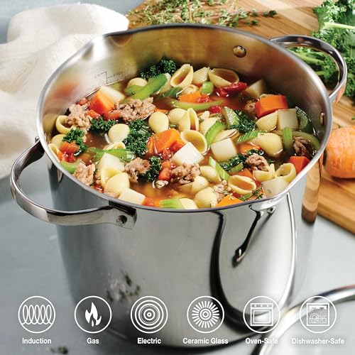 Tempo Tri Ply Base Stainless Steel 8 (Stock Pot / 8.5 Quarts)