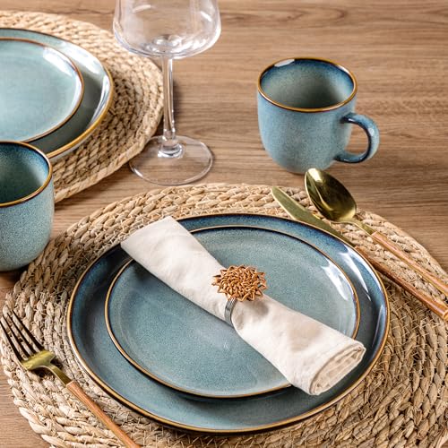 12oz Coffee Mugs (Set of 6 / Ocean Blue)