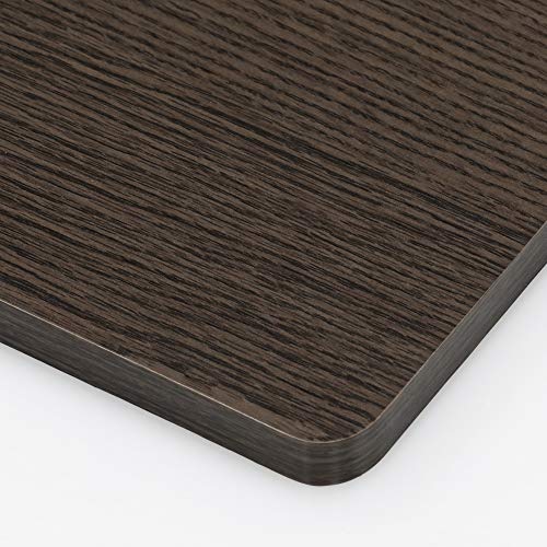 ANDREY Small Modern Coffee Table with Storage Shelf (Dark Brown/Black / 2 Bin)