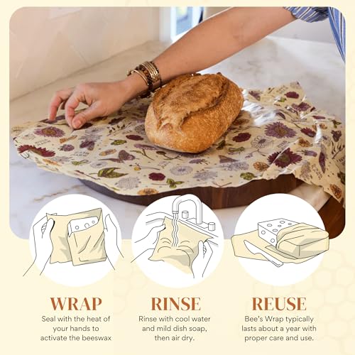 Beeswax Bread Wrap (Meadow Magic (Beeswax) 1 Pack)