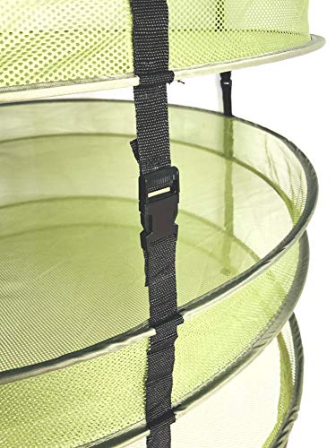 Herb Drying Rack Collapsible 2.5 ft Hanging Dry Net Rack for Hydroponic Herb Pot Vegetable Fruit Flower or Clothes Laundry