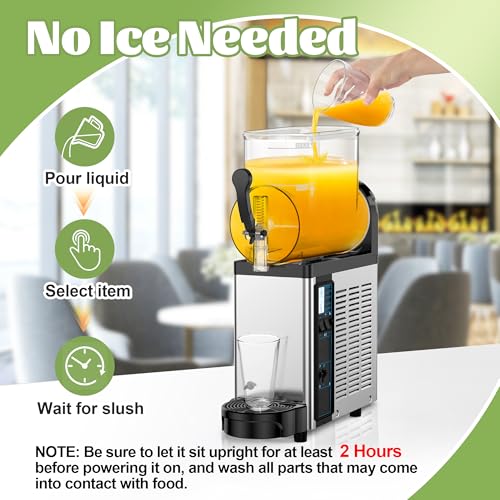 12L Commercial Slushie Machine Frozen Drink Maker Stainless Steel Slushy (12L1)