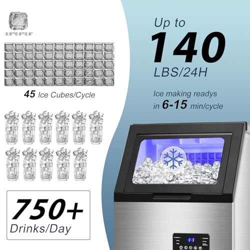 Commercial Ice Maker Machine 140LBS