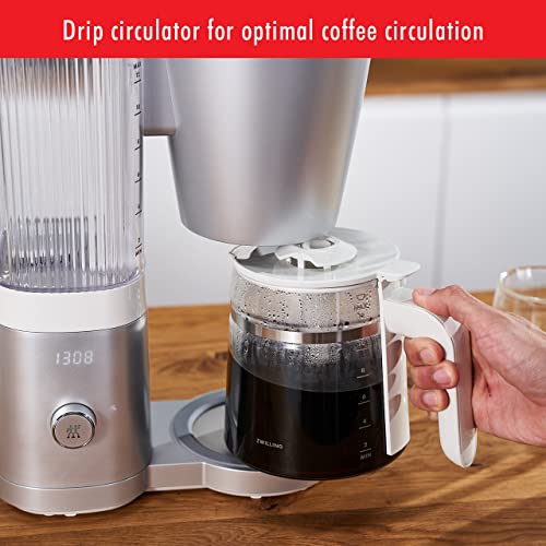 Enfinigy Glass Drip Coffee Maker 12 Cup (Silver)