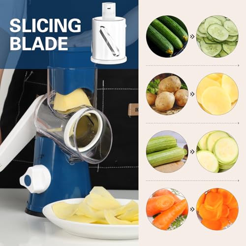 Rotary Cheese Grater Hand Crank Cheese Shredder for Fresh Cheese