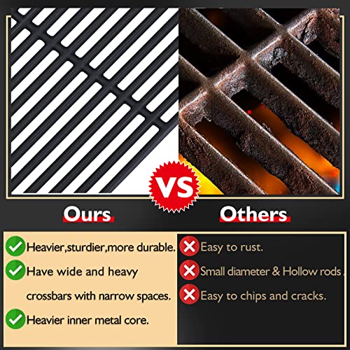 463230515 463239915 Grill Grates Replacement Parts for Charbroil 5 6 Burner G432 (16 7/8'' L x 37 1/4'' W for Charbroil)